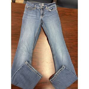 Wrangler Boot Cut Mid Rise Denim Jeans Size 5/6x34